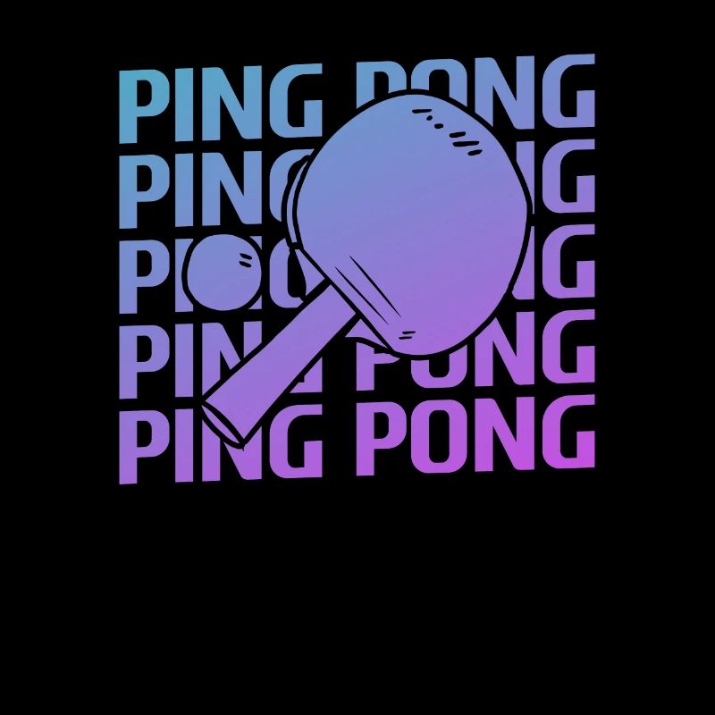 Tennis de table de ping-pong classique rétro vintage