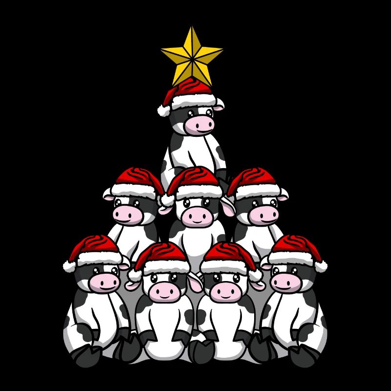Kuh Weihnachtsbaum