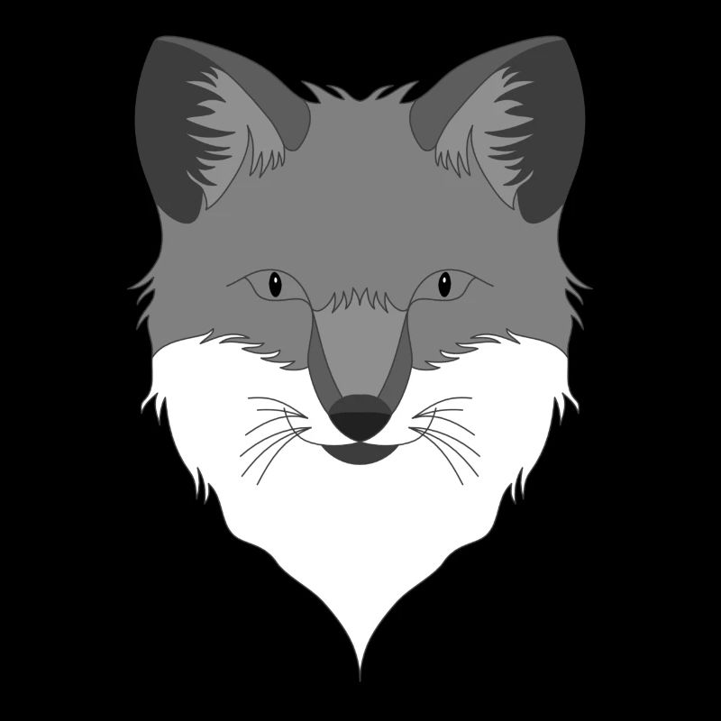 Fuchs Waldtier Design mit Tierkopf