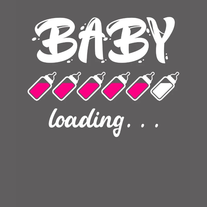 Baby loading Schwanger mit Mädchen oder Junge Mama