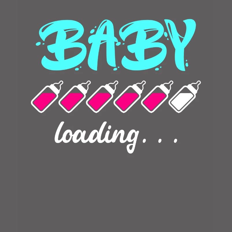 Baby loading Schwanger mit Mädchen oder Junge Mama