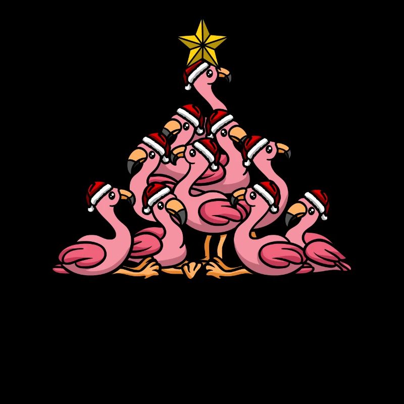 Flamingo Weihnachtsbaum
