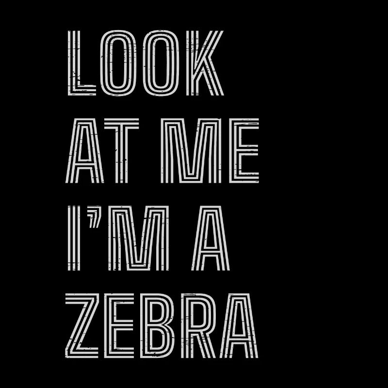 Zoo Animal Black White Stripe