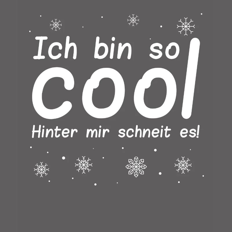 Lustige Sprüche Ich Bin Cool Hinter Mir Schneit Es
