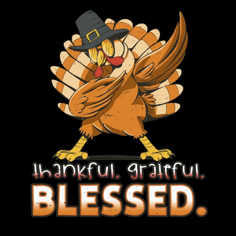 Blessed Dab Dabbing Turkey Thanksgiving