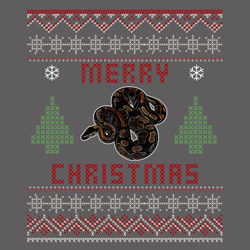 Ball Python Schlange Besitzer Weihnachten Pullover