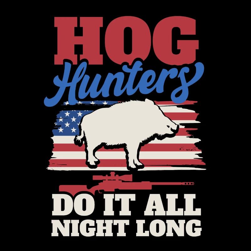 Jagd US Flagge Wildschwein Jäger