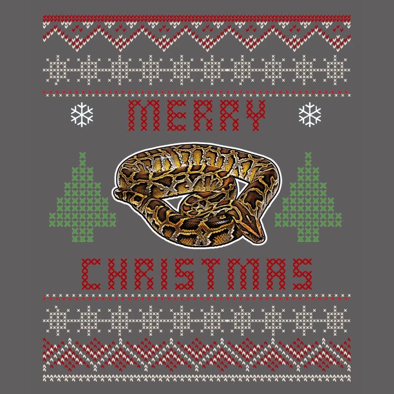 Burmesische Python Weihnachten