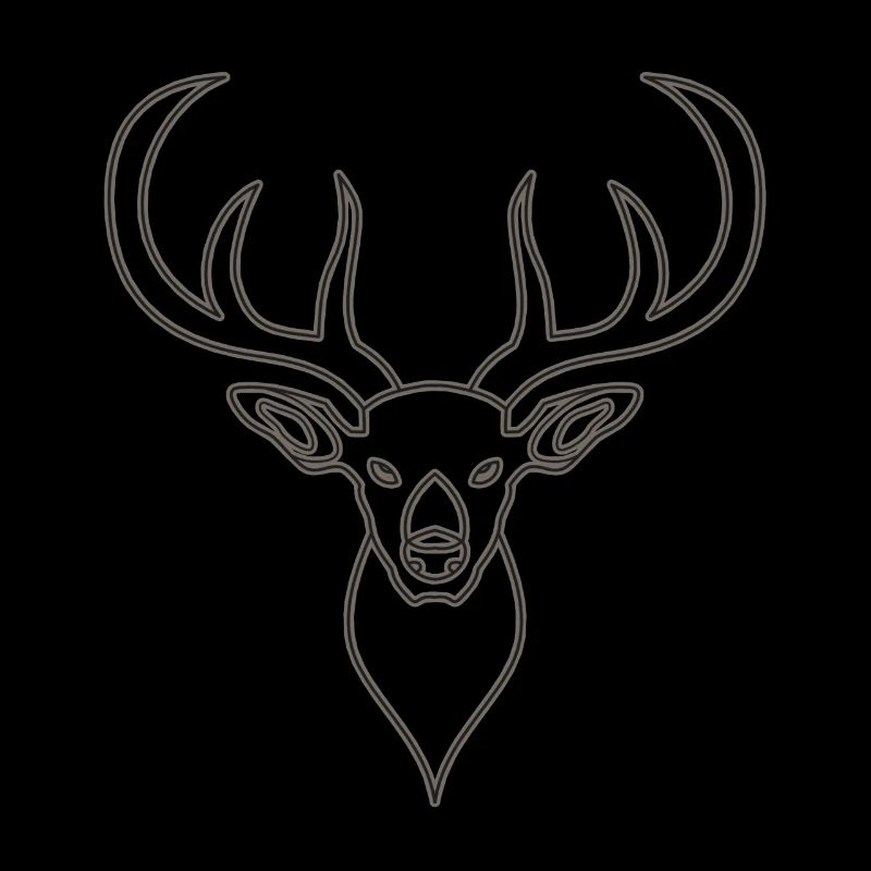 Rothirsch Geweih mit Hirschgeweih