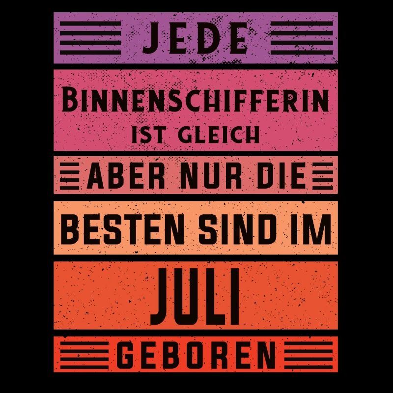 Schiffe Geburtstag Juli geboren Binnenschifferin