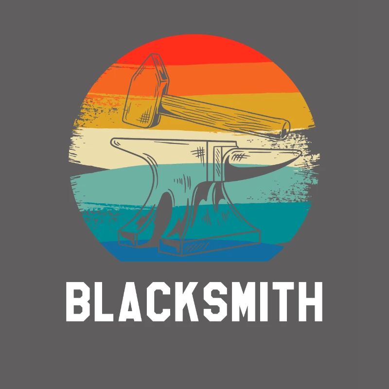 Retro Vintage Classic Blacksmith Blacksmithing