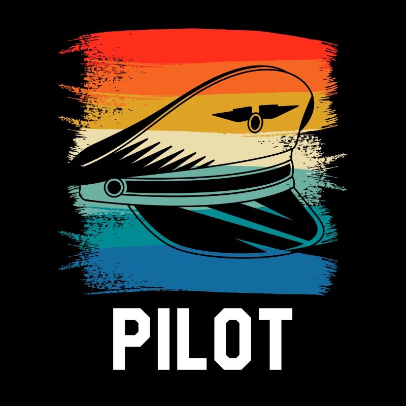 Retro Vintage Classic Pilot Aviation