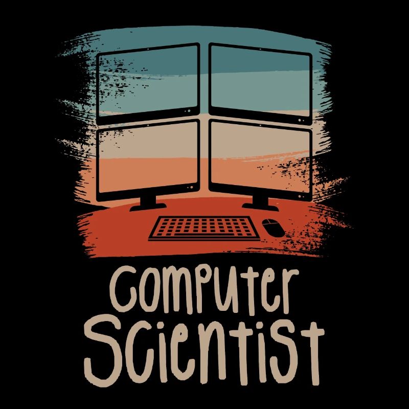 Retro Vintage Computer Scientist Information
