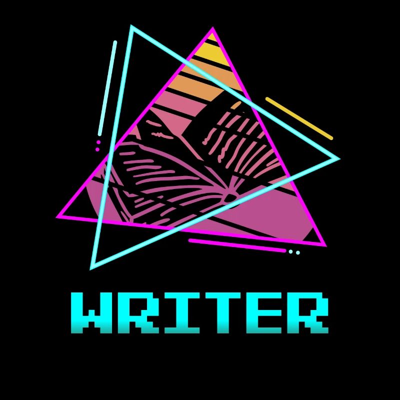 Retro Vintage Writer Professor Book Writing