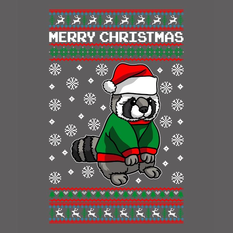 Raton laveur Joyeux Noël
