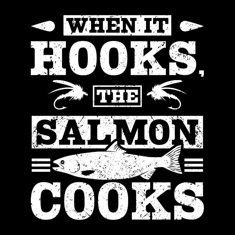 When it hook the salmon cooks fly fishing