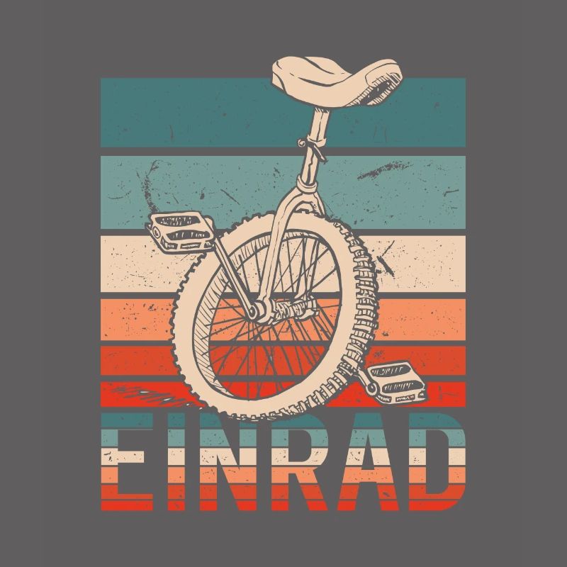 Einrad Retro Einradfahrer Einradfahrerin