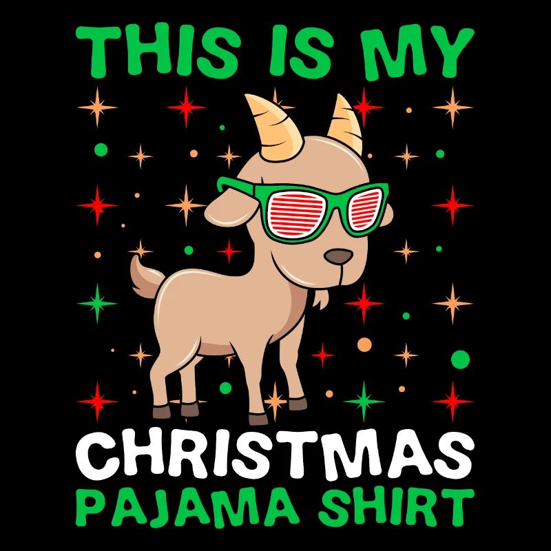 Ceci est ma chemise de pyjama de Noël chèvre