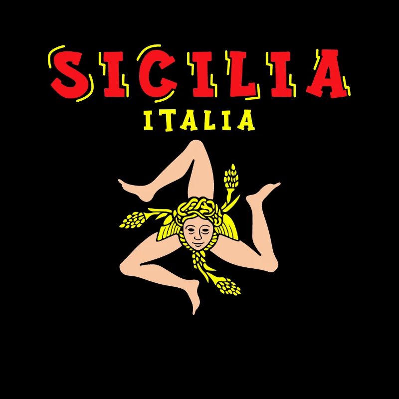 Sicily flag Sicily Palermo Italy