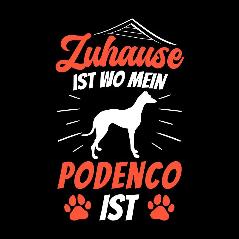 Podenco Zuhause ist spanischer Podenco