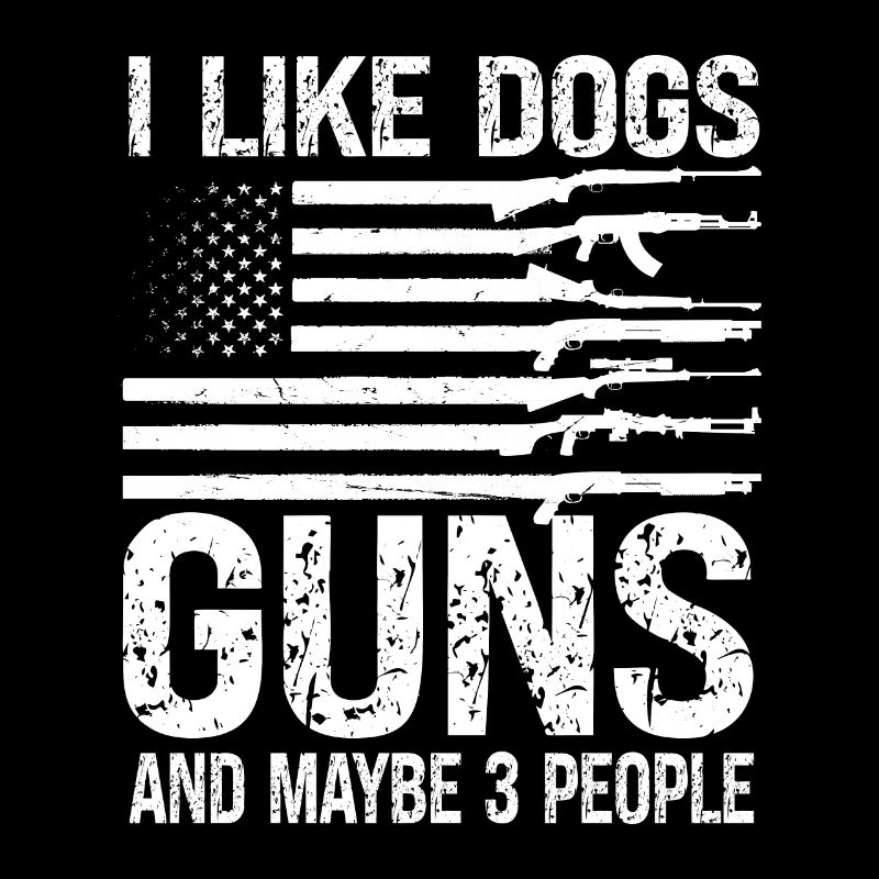 Ich liebe Hunde und Waffen