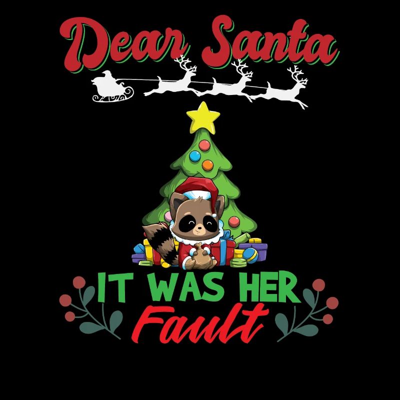Dear Santa It Was Her Fault Siblings Matching Xmas