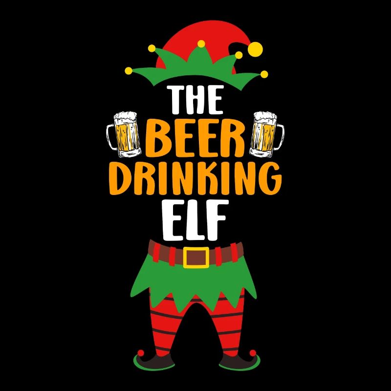 Bier Elfe Biertrinker Elfe Papa Weihnachten