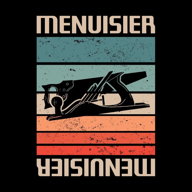 Vintage Retro Menuisier Charpentier Menuiserie