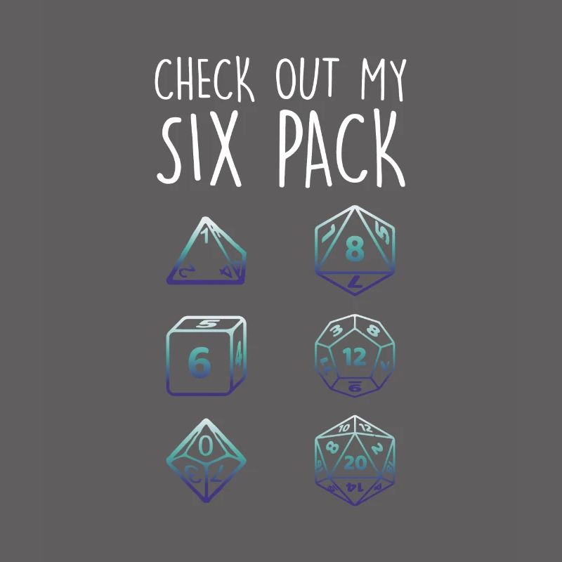 Check Out My Six Pack Dice Dragon RPG Tabletop