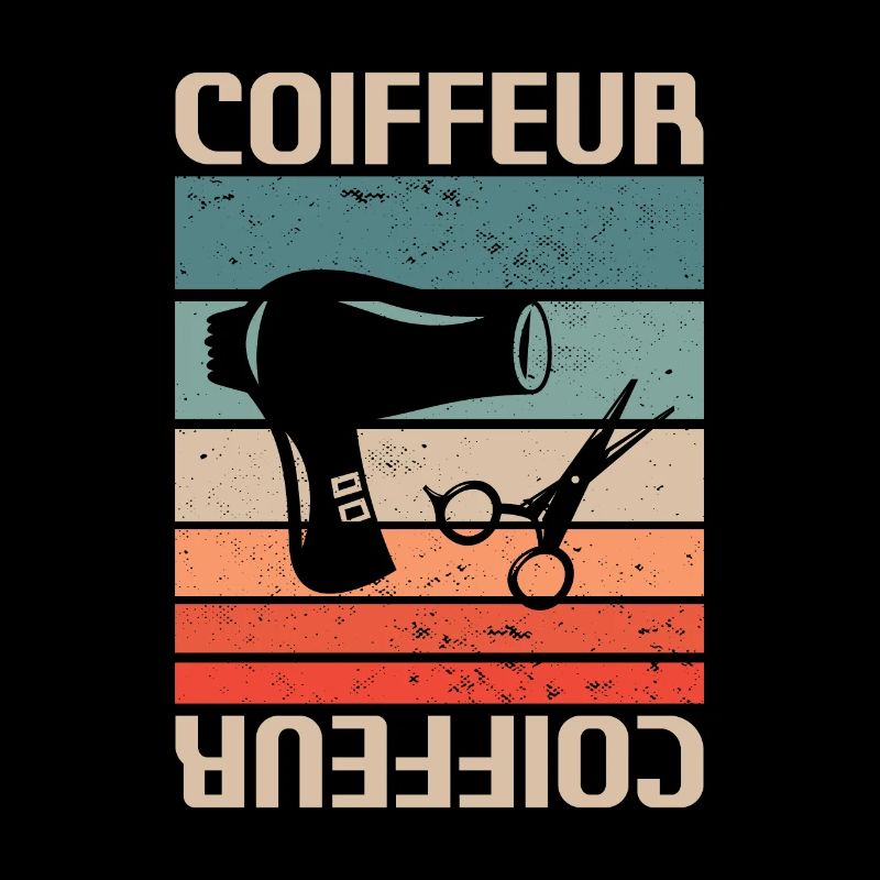 Vintage Retro Coiffeur Coiffure