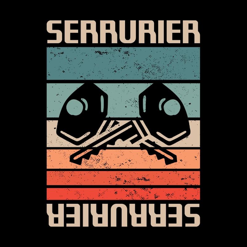 Vintage Retro Serrurier Serrurerie