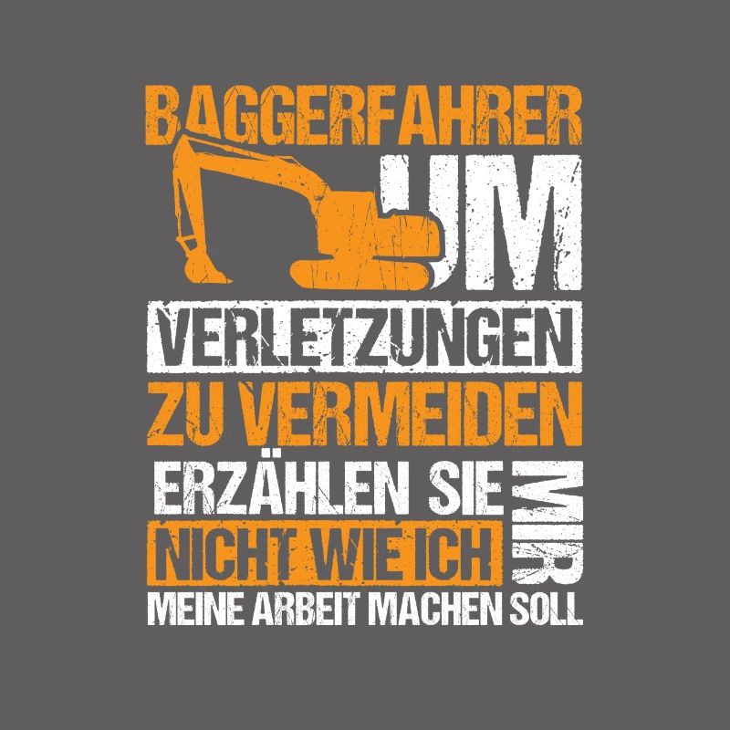 Bagger Baggerfahrer Baustelle