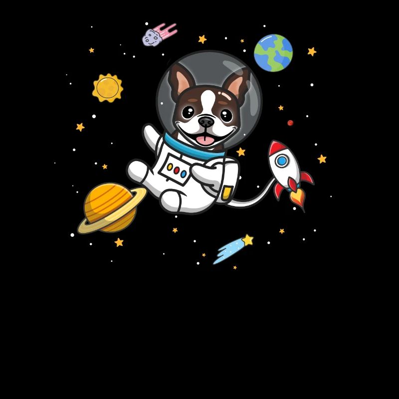 Brauner Boston Terrier