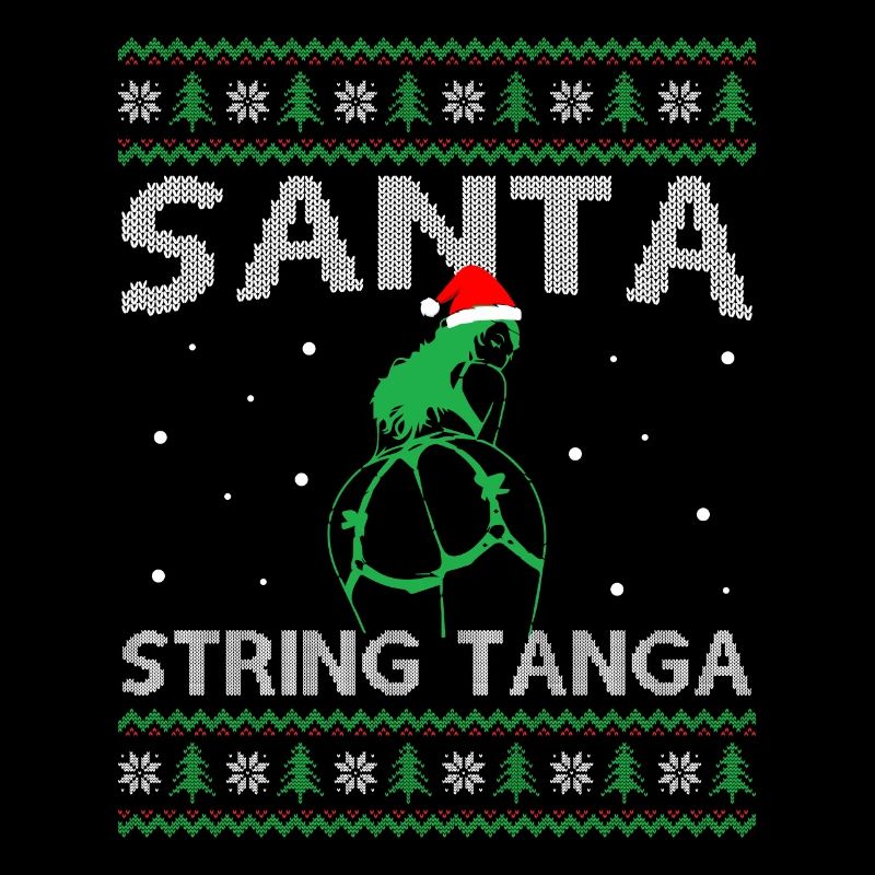 Santa Clause Wearing String Tanga - Ugly Christmas