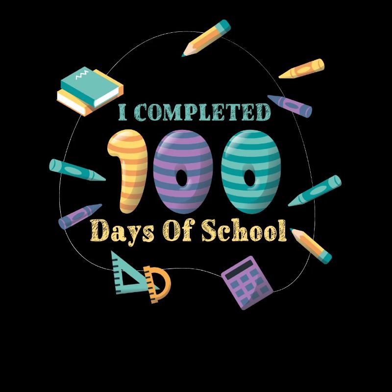 Drôle 100e jour terminé 100 jours d’école