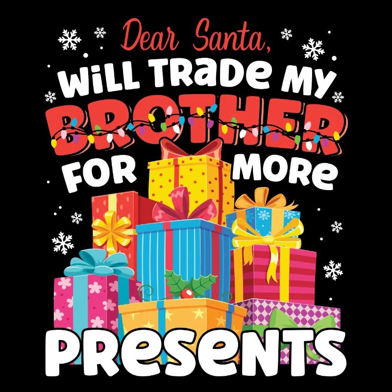 Lieber Weihnachtsmann wird Bruder passende Geschwister tauschen