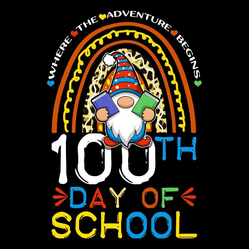 Abenteuer beginnen Glücklicher 100. Tag 100 Tage Schule