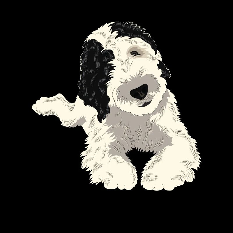 Cadeau de chien Sheepadoodle