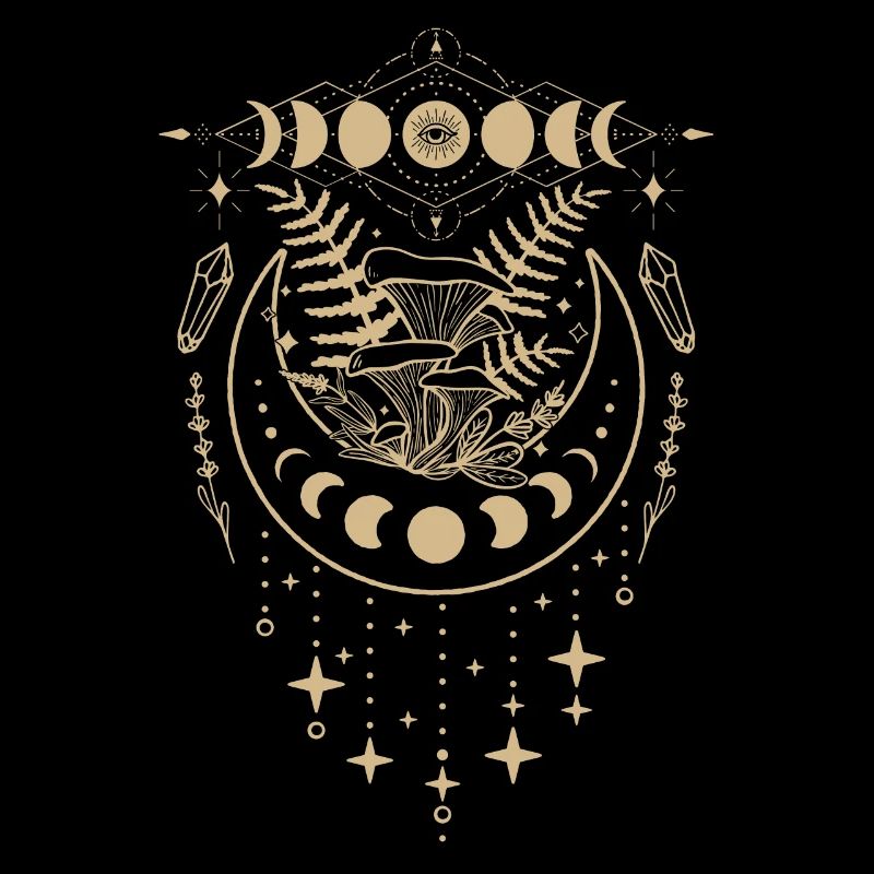 Champignons Boho & Minimalisme Goblincore Esthétique