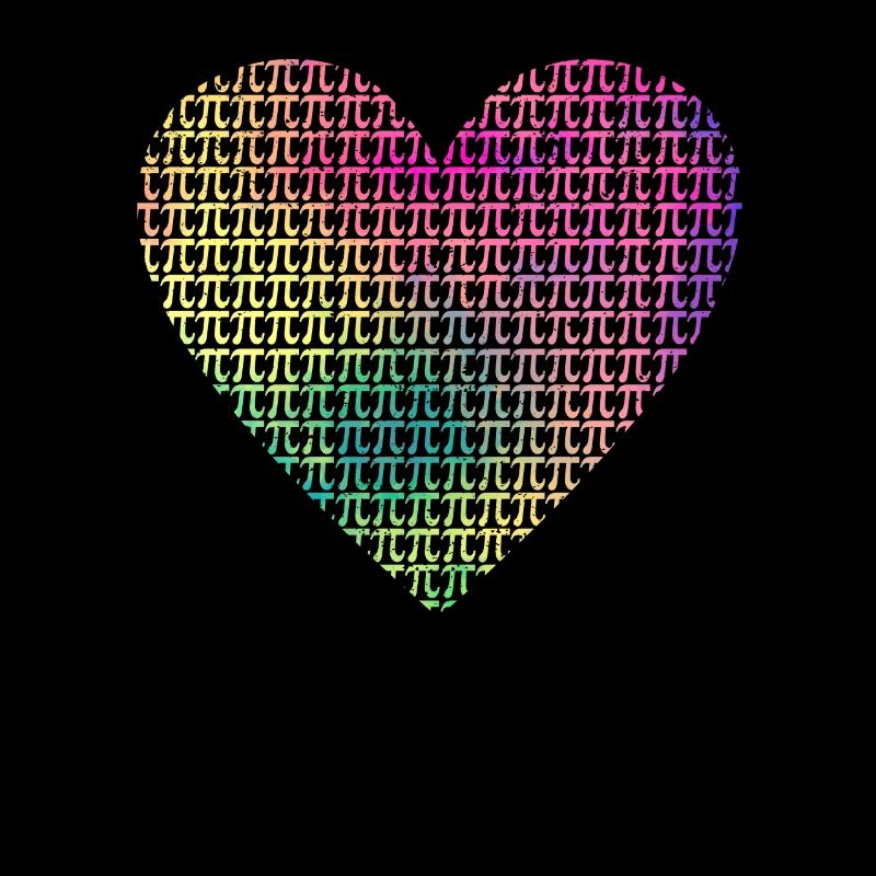 Heart Pi Day Funny Graphics Math Teacher Computer Science