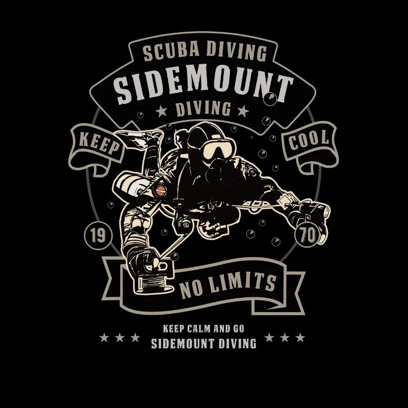 Sidemount Tauchen Keep Calm Höhlentauchen Geschenk