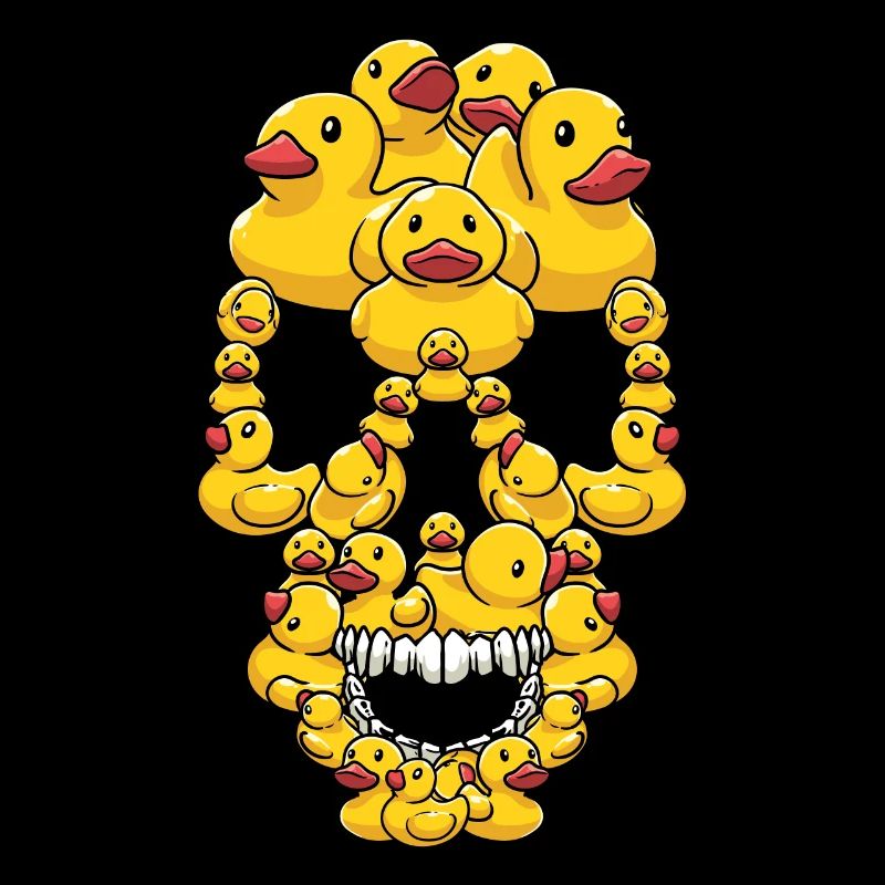 Funny Rubber Ducks Skull