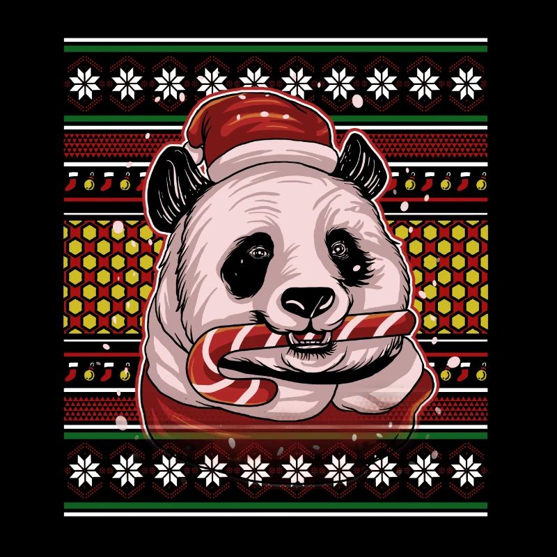 Pull de Noël moche Tshirt Weihnachten Panda