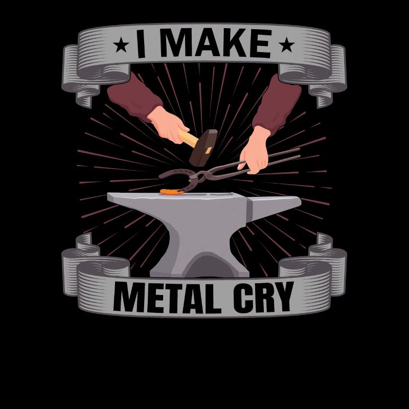 Blacksmithing I Make Metal Cry Forging Gift Idea