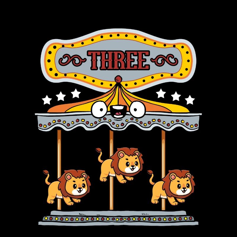 Karussell-geburtstagsfeier-löwe Dieser Junge