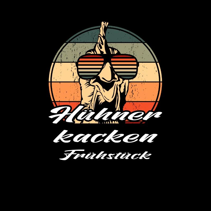 Retro Sunglasses Chicken Chickens poop Breakfast