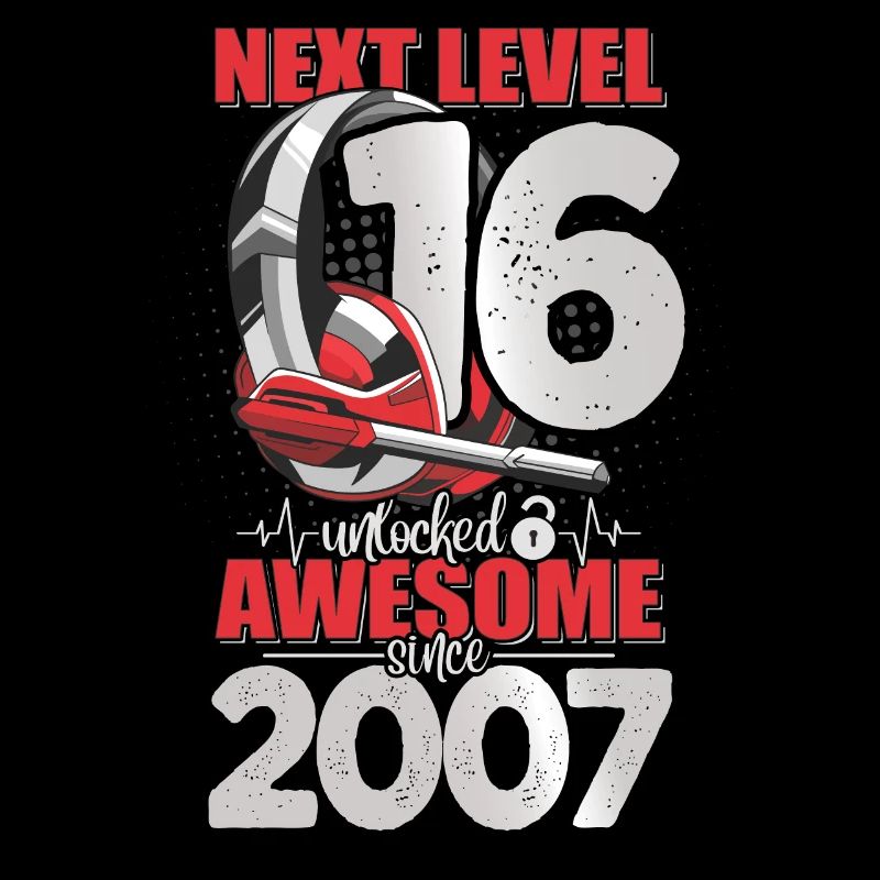 Level Unlocked 16 years old 2007 Headset Gaming