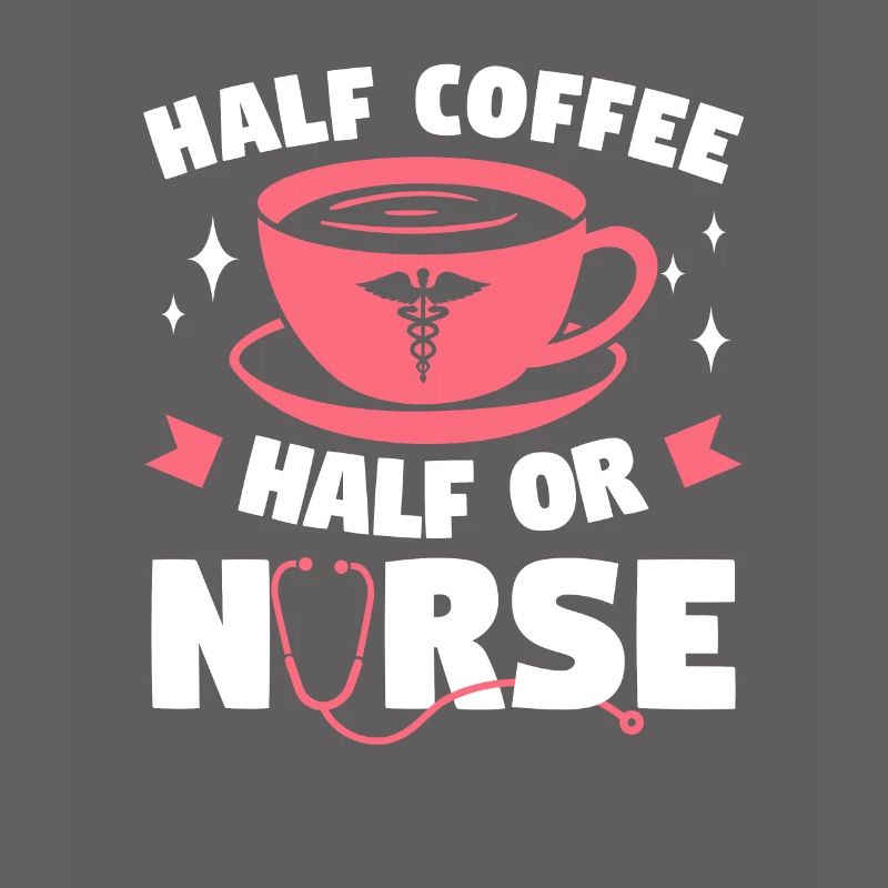 Halber Kaffee Halb ODER Krankenschwester OP-Krankenschwestern RN