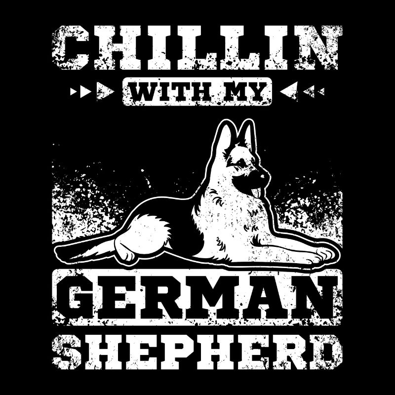 chillin with my german shepherd