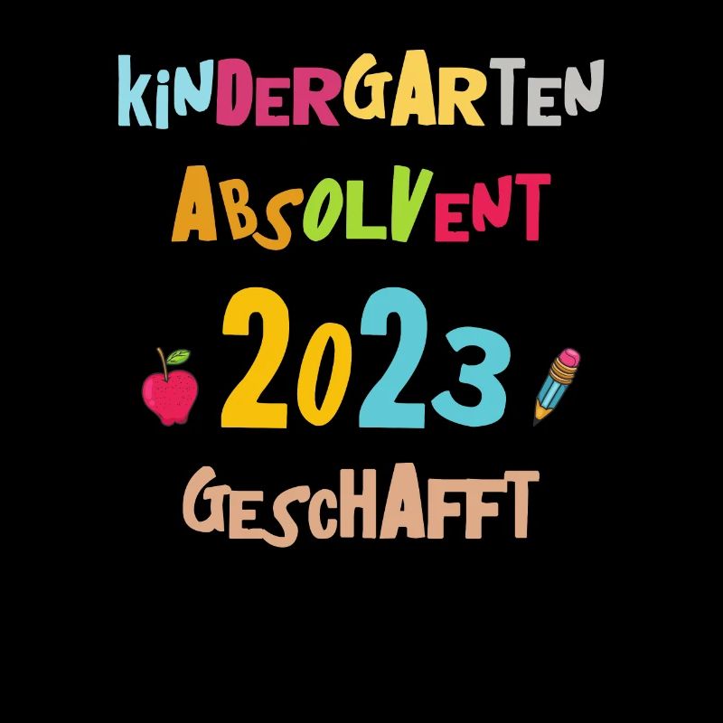 Kindergarten Absolvent 2023 Geschafft Einschulung